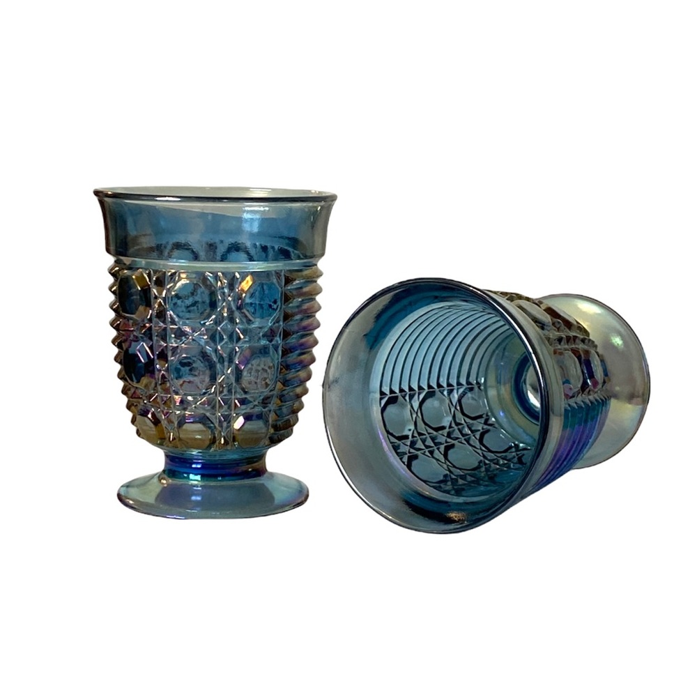 Vintage Indiana Blue Carnival Glass
